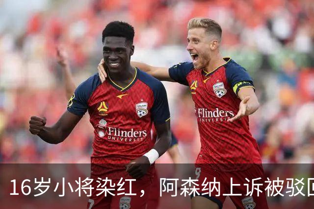 16岁小将染红，阿森纳上诉被驳回还将停3场